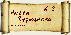 Anita Kuzmančev vizit kartica